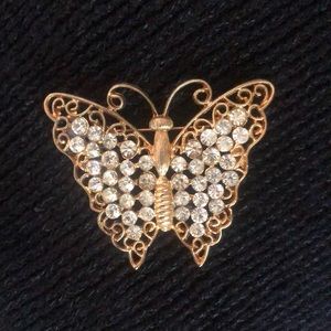🦋 Vintage Butterfly Brooch M JENT Jewelry